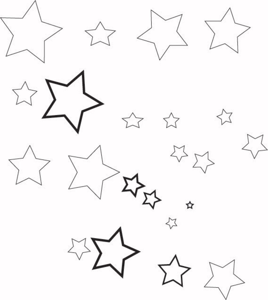 stars Digital Printable decoration, craft, drawings